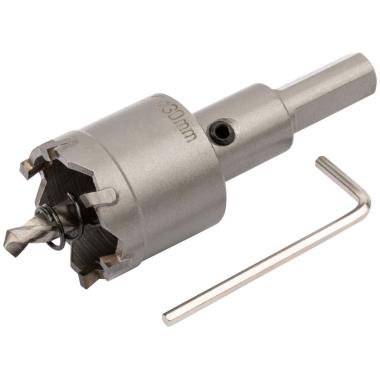 Коронка кольцевая с карбидными вставками Профи (для отверстий в нержавеющей стали) 30 мм, ФИТ