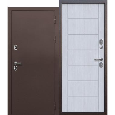 Дверь мет.ISOTERMA (терморазрыв) Медный антик-Астана милки (мдф) (960мм) левая "Ferroni"629