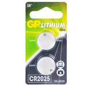 Батарейка СR2025 GP блистер (2шт/уп) /ЦЕНА за1уп.