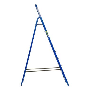 Стремянка 9 ступеней стальная с алюминиевыми ступенями 2,64м (h площадки 1,85м), до 150 кг, Сибртех