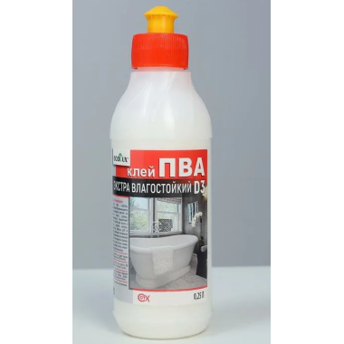 Клей ПВА Экстра влагостойкий D3   0.25л EСOLUX /35/
