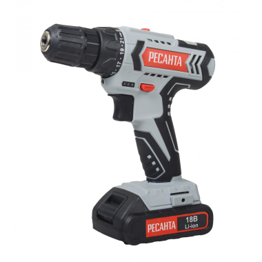 Аккумуляторная дрель-шуруповерт ДА-18-2ЛК Ресанта