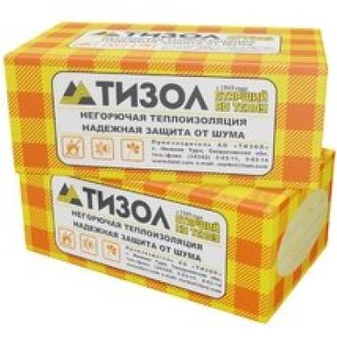 Утеплитель базальтовый ТИЗОЛ EURO-БЛОК - 55 кг/м3, (1000*600*100*6пл) , (3,6 м/кв), 0,36 м3