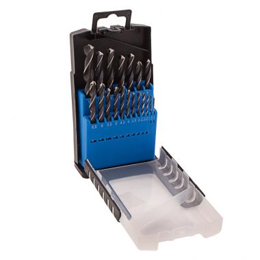 Набор сверл по металлу, 1-10 мм (через 0,5 мм), 19 шт, Р6М5, прокат, цилиндрический хвостовик Барс