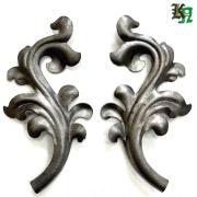 Ковка Лист стальной, штампованный, 230х125х1,2мм. 1305.04