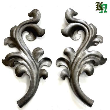 Ковка Лист стальной, штампованный, 230х125х1,2мм. 1305.04