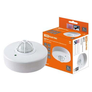 Датчик ДДП-Н-01 100вт,6м,120(сбоку)+360(сверху)гр., IP20 Народный(TDM)