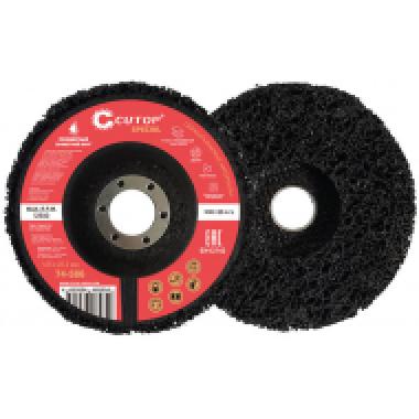 Круг зачистной полимерный для УШМ 125 х 22,2 мм, мягкой жесткости/ черный, CUTOP special