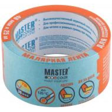 Лента малярная для деликатных поверхностей, рисовая бумага, термостойк. до 120°c, УФ-стойкость до 30 дней, 48 мм х 25 м