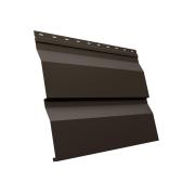 Сайдинг металлический корабельная доска, Шоколад (RAL 8017), 0,22х3,0м