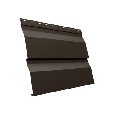 Сайдинг металлический корабельная доска, Шоколад (RAL 8017), 0,22х3,0м