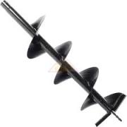 Шнек для грунта, двухзаходный к бензобуру D 250мм L 800мм со сменными ножами