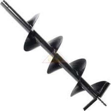 Шнек для грунта, двухзаходный к бензобуру D 250мм L 800мм со сменными ножами