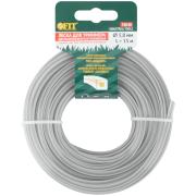 Леска для садовых триммеров усиленная, полиамидная жила, "Квадрат" 3,0 мм х 15 м ФИТ