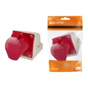 Розетка 124 стацион.3Р+РЕ 32А 380В IP44