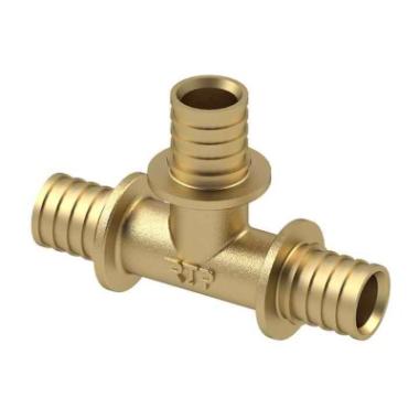 Фитинги для теплого пола, тройник СП 16мм, латунь, RTP