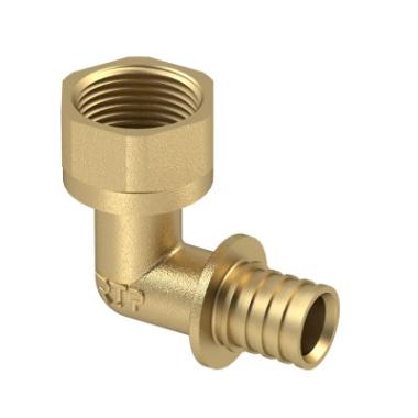 Фитинги для теплого пола, угольник СП 16x1/2  вр., латунь