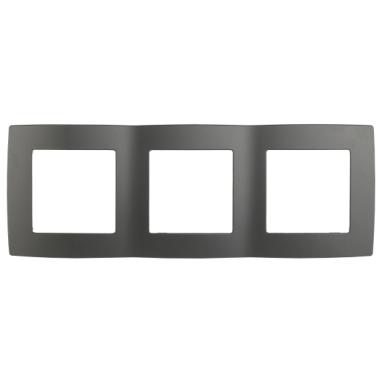 Рамка"ЭРА"серия 12, 3пост универсал.Графит