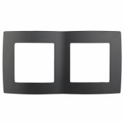 Рамка"ЭРА"серия 12, 2пост универсал.Антрацит