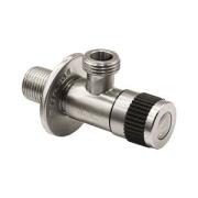 Кран шаровый латунь D 1/2"-3/4", Нар/Нар, угловой для подкл.сантех.приборов DF-1043