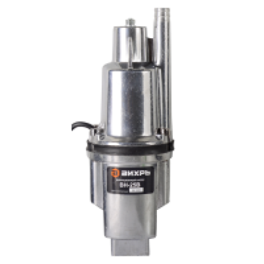 Насос вибрационный ВН-25В верхний водозабор, 1080 л/ч, кабель 25м, подъём 72 м, Вихрь