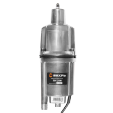 Насос вибрационный ВН-25Н нижний водозабор, 1080 л/ч, кабель 25м, подъём 72 м, Вихрь