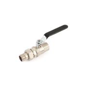 Кран шаровый американка латунь D 3/4", Вн/Нар, с флажковой ручкой