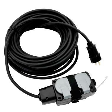 Удлинитель-шнур 2гн 10м КГ 3х1,5 3500Вт SVET/3118-20011