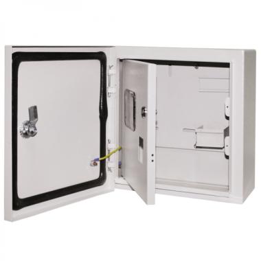 Щит ЩУ-1ф 6 модулей (310х300х150мм) IP66/2 двери металл