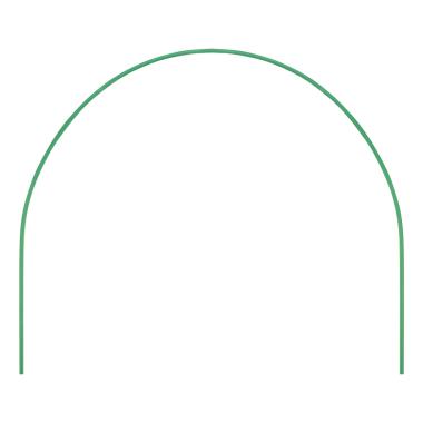 Парниковые дуги в ПВХ, d трубы 10 мм, 0.75 х 0.9 м, 6 шт, Россия