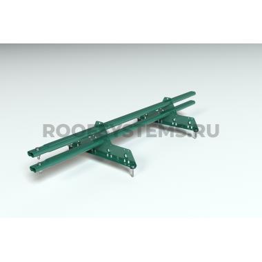 Снегозадержатель трубчатый, Зеленый мох (RAL 6005), (Овал) ZN, 1500 мм , 45x25, PRESTIGE НОВИНКА!