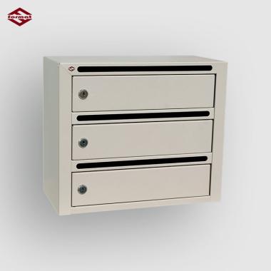 Почтовый ящик"Гарант"3-х секционный Серый