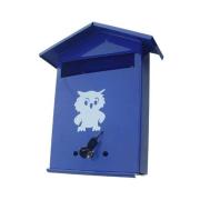 Почтовый ящик"Домик" Синий с замком (метал.)