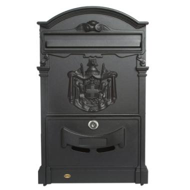 Почтовый ящик"Amig-4" Черный с замком (метал.)