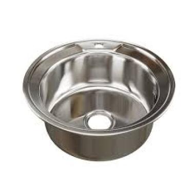 Мойка врезная нерж.сталь круг d 490мм, толщ.0,8мм, гл.18см. с сифоном вып 3 1/2