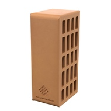 Кирпич керамический утолщенный лицевой пустотелый Коралл/ ПОШТУЧНО, Произ. ПКК на Закаменной (192шт./поддон)