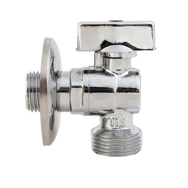 Кран шаровый латунь D 1/2"-1/2", Нар/Нар, угловой для подкл.сантех.приборов BL5811A