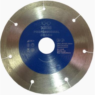 Диск алмазный KEOS Professional Ultra 1,0мм,125мм/22,23 сплошной (керамогранит)