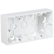 Коробка для накладного монтажа на 2 поста белый Simon15