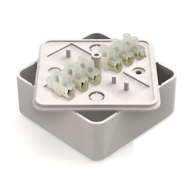 Коробка распаячная 100х100х29мм ОП для кабель-канала белый