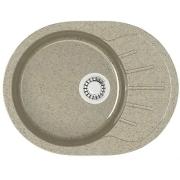 Мойка Тейлор Z10Q5 (песоч.) глянец 575x440x215 с сифоном, герметиком, фрезой Gota Rocio