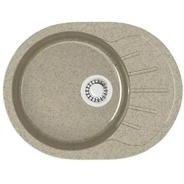 Мойка Тейлор Z10Q5 (песоч.) глянец 575x440x215 с сифоном, герметиком, фрезой Gota Rocio