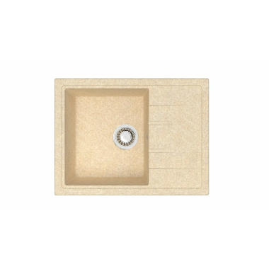 Мойка Модель 150/Q2 (беж) матовая 575x470x215 с сифоном, герметиком, фрезой Gota Rocio