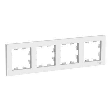 Рамка "Atlasdesign" 4 пост.Белый Schneider Electric