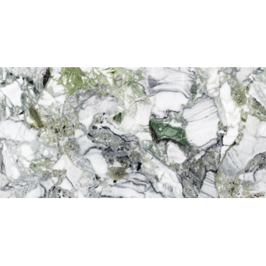 Плитка керамогранит 600*1200 JF 1297бело-зеленый мрамор полированный (0,72*3)