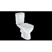 Унитаз-компакт Комфорт Люкс белый, кос.вып. нижний подв.2 реж. сиденье полипропилен (Киров)
