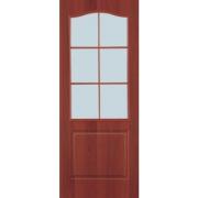 Дверь межкомнатная ламинир. остеклен. итальянский орех 600*2000 "Терри" г.Вологда РАСПРОДАЖА