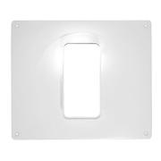 Площадка торцевая пластик. 205*240 фланец 60*120 вертикальная 612ПВ д/пластик.воздуховодов