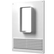 Площадка торцевая пластик. 205*240 фланец 60*120 вертикальная с решеткой 612ПВ д/пластик.воздух-ов