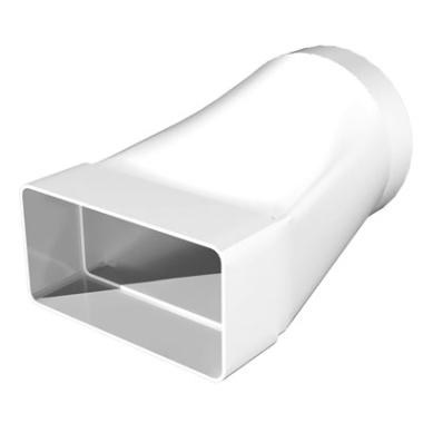 Соединитель эксцентриковый прямоугольного воздуховода 60х120 с круглым D100 В612СЭ10КП Виенто